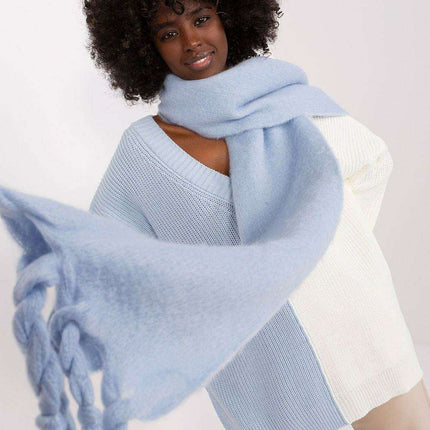 Tassel-Trimmed Cozy Winter Wrap - Stylish Versatile Scarf
