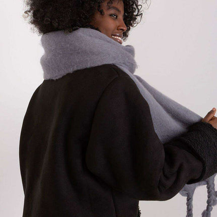Tassel-Trimmed Cozy Winter Wrap - Stylish Versatile Scarf