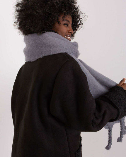Tassel-Trimmed Cozy Winter Wrap - Stylish Versatile Scarf