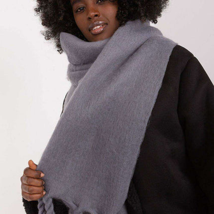 Tassel-Trimmed Cozy Winter Wrap - Stylish Versatile Scarf