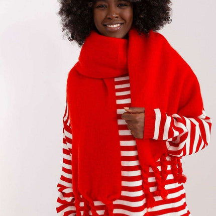 Tassel-Trimmed Cozy Winter Wrap - Stylish Versatile Scarf