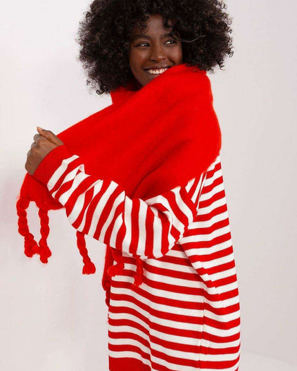 Tassel-Trimmed Cozy Winter Wrap - Stylish Versatile Scarf