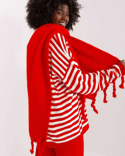 Tassel-Trimmed Cozy Winter Wrap - Stylish Versatile Scarf