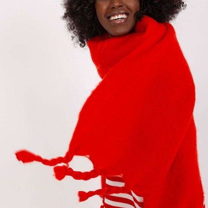 Tassel-Trimmed Cozy Winter Wrap - Stylish Versatile Scarf