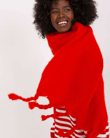 Tassel-Trimmed Cozy Winter Wrap - Stylish Versatile Scarf