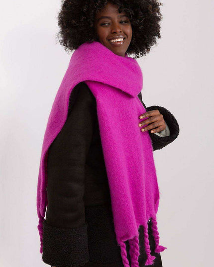 Tassel-Trimmed Cozy Winter Wrap - Stylish Versatile Scarf