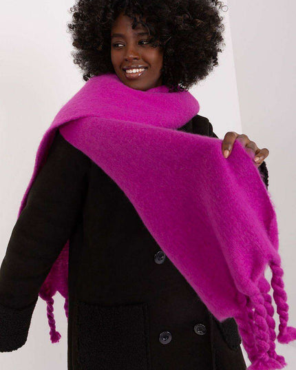 Tassel-Trimmed Cozy Winter Wrap - Stylish Versatile Scarf