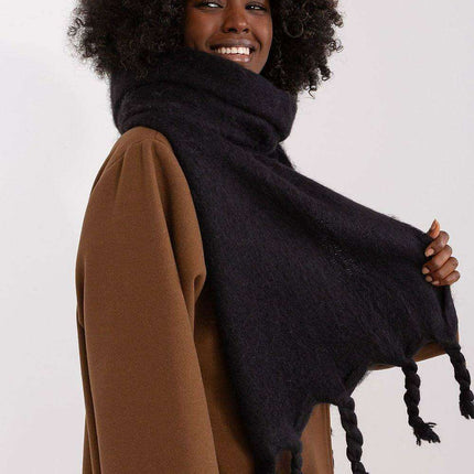 Tassel-Trimmed Cozy Winter Wrap - Stylish Versatile Scarf