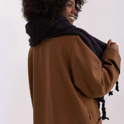 Tassel-Trimmed Cozy Winter Wrap - Stylish Versatile Scarf