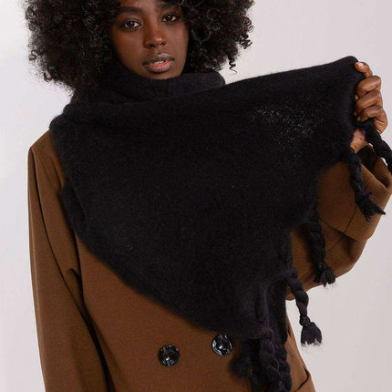 Tassel-Trimmed Cozy Winter Wrap - Stylish Versatile Scarf