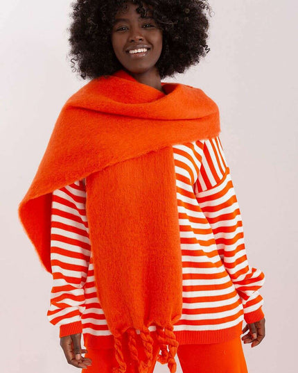 Tassel-Trimmed Cozy Winter Wrap - Stylish Versatile Scarf
