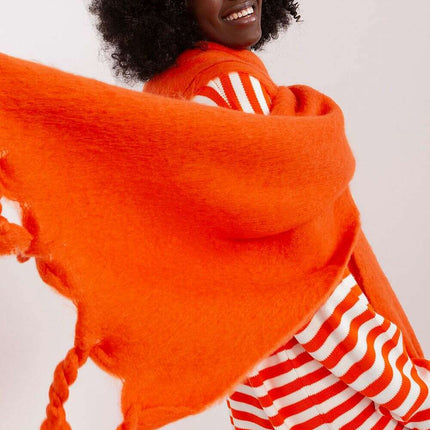 Tassel-Trimmed Cozy Winter Wrap - Stylish Versatile Scarf