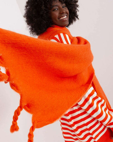 Tassel-Trimmed Cozy Winter Wrap - Stylish Versatile Scarf