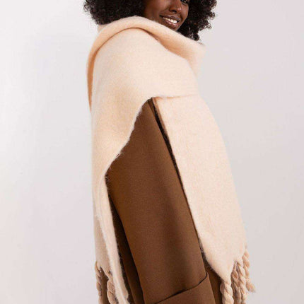 Tassel-Trimmed Cozy Winter Wrap - Stylish Versatile Scarf