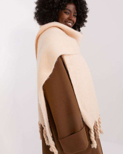 Tassel-Trimmed Cozy Winter Wrap - Stylish Versatile Scarf