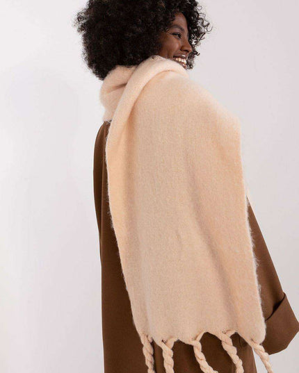 Tassel-Trimmed Cozy Winter Wrap - Stylish Versatile Scarf