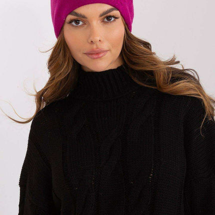 Chic Cashmere Beanie with Sparkling Rhinestone Accents