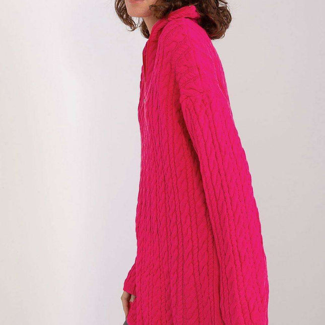 Plaid Zip-Up Turtleneck Sweater for Chic Style