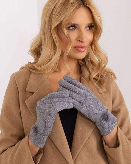 Stylish Touchscreen Gloves with Decorative Pompoms for Trendsetting Women