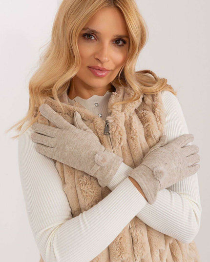 Stylish Touchscreen Gloves with Decorative Pompoms for Trendsetting Women