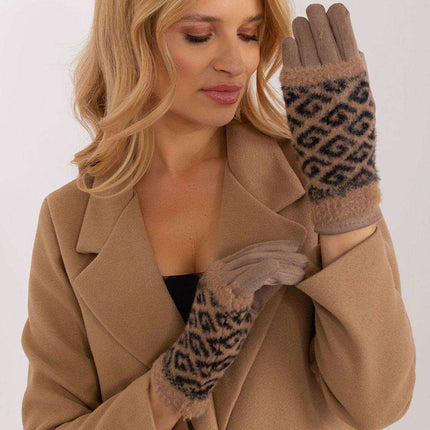 Chic Floral Touchscreen Winter Gloves