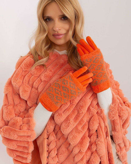 Chic Floral Touchscreen Winter Gloves