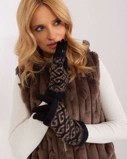 Chic Floral Touchscreen Winter Gloves