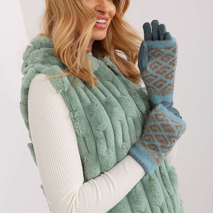 Chic Floral Touchscreen Winter Gloves