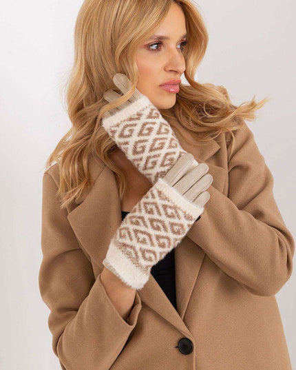 Chic Floral Touchscreen Winter Gloves