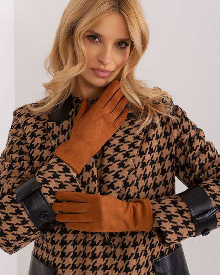 Chic Floral Touchscreen Gloves for Modern Women