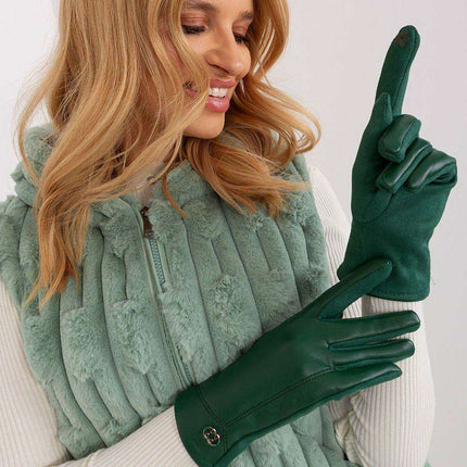 Chic Insulated Floral Touchscreen Gloves for Women