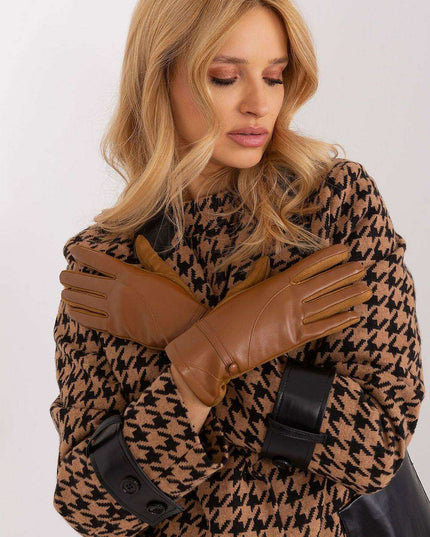 Sophisticated Floral Embroidered Touchscreen Gloves for Women