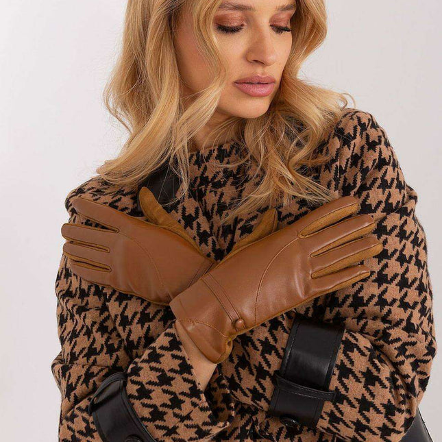 Sophisticated Floral Embroidered Touchscreen Gloves for Women