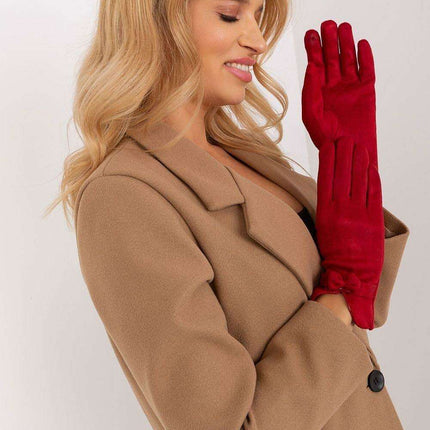 Chic Bow-Embellished Touchscreen Gloves for Modern Elegance