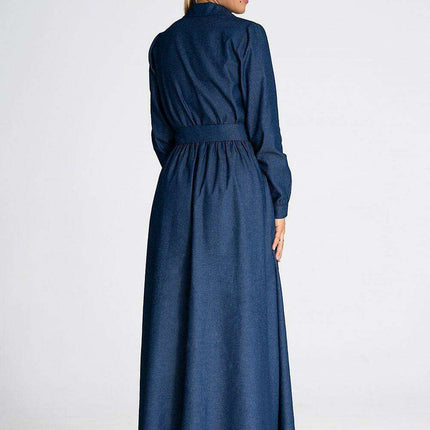 Effortlessly Stylish Denim Shirt Dress for Daytime Elegance