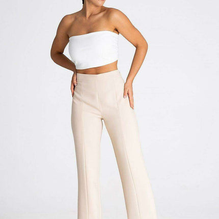 Chic Side Zip Slit Trousers for Women