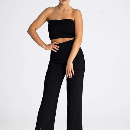 Chic Side Zip Slit Trousers for Women