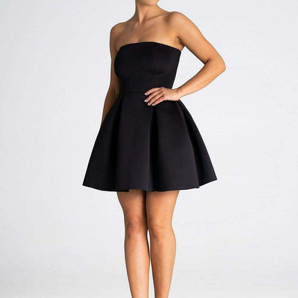 Chic Silver Logo-Embellished Pleated Evening Dress