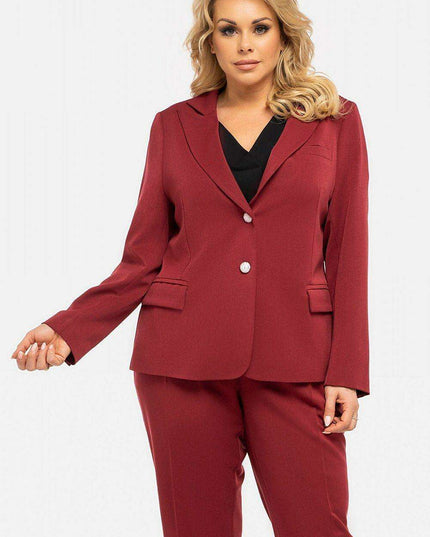 Sophisticated Curvy Karko Blazer - Elegant Plus Size Jacket