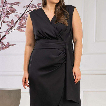 Elegant Curves Plus Size Wrap Dress for Effortless Style
