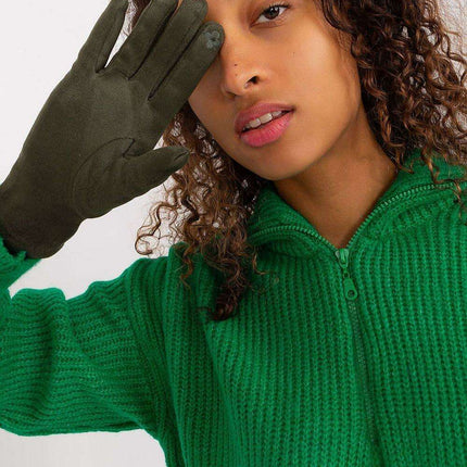 Chic Floral Touchscreen Gloves for Modern Women