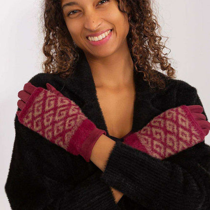 Chic Floral Touchscreen Winter Gloves