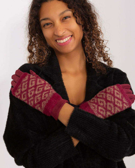 Chic Floral Touchscreen Winter Gloves