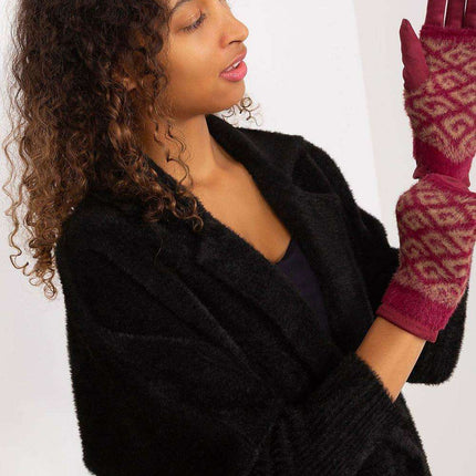 Chic Floral Touchscreen Winter Gloves