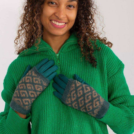 Chic Floral Touchscreen Winter Gloves