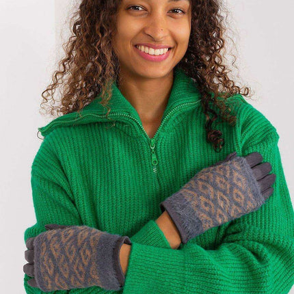 Chic Floral Touchscreen Winter Gloves