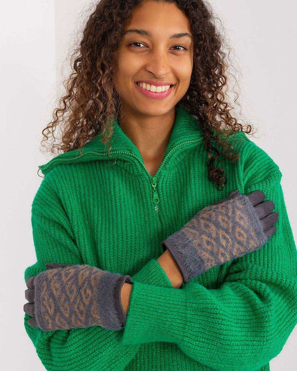 Chic Floral Touchscreen Winter Gloves