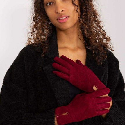 Stylish Touchscreen Gloves with Geometric Floral Design