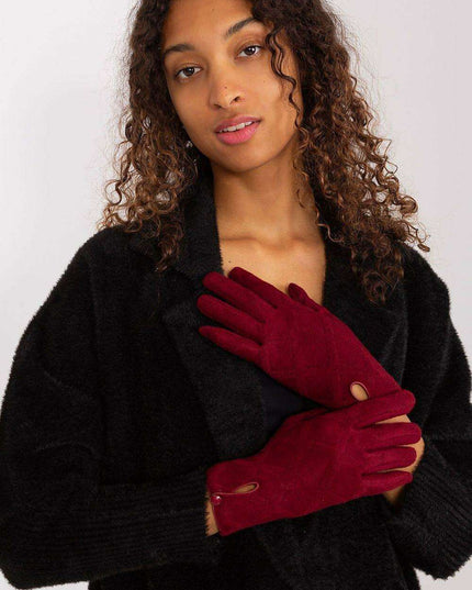 Stylish Touchscreen Gloves with Geometric Floral Design