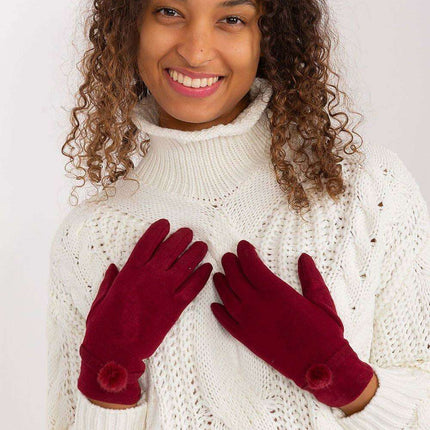 Stylish Touchscreen Gloves with Decorative Pompoms for Trendsetting Women